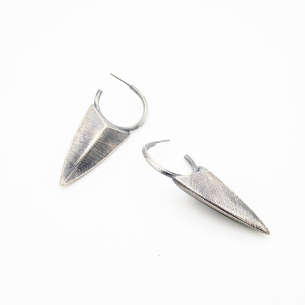 Dagger Shield Dangling Earring - Sasha Walsh Designs