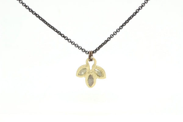 Diamond Leaf Charm