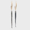 gold dagger stud earring with chain 5