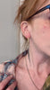 gold dagger stud earring with chain 4