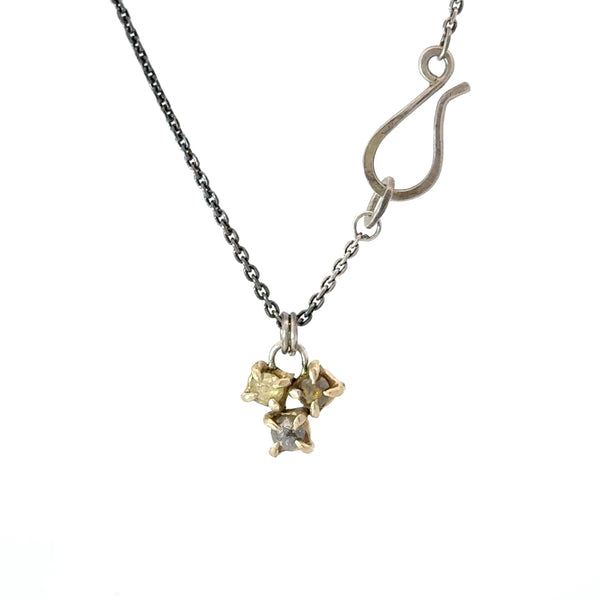 diamond necklace in yellow gold