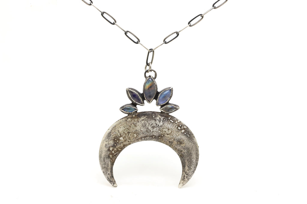 Moonstone Crescent Pendant