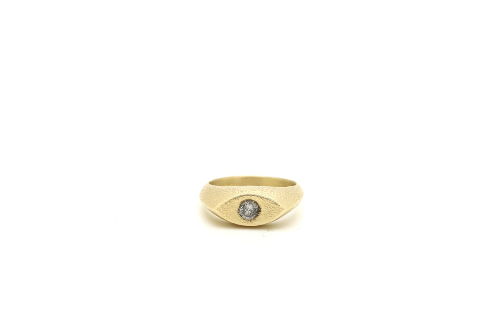Evil Eye Diamond Ring