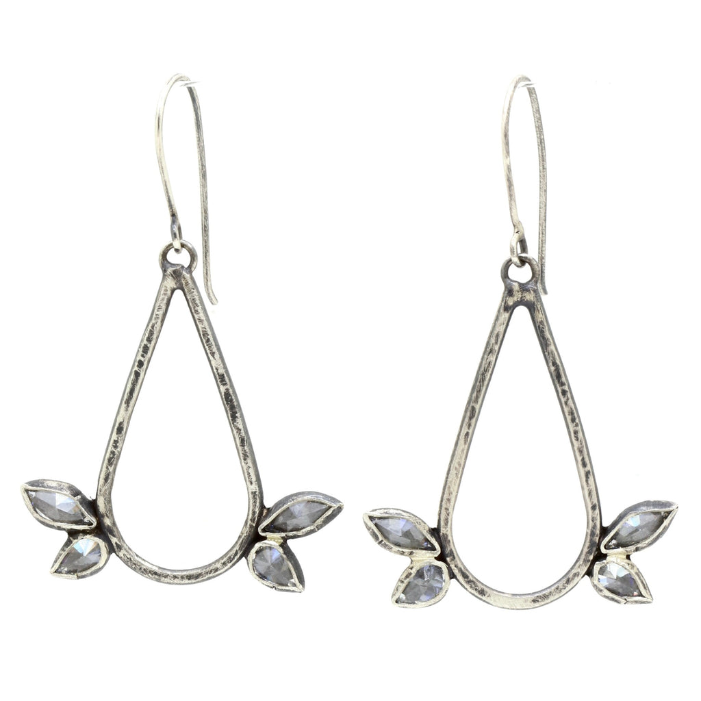 Floral Wing Drop Earring