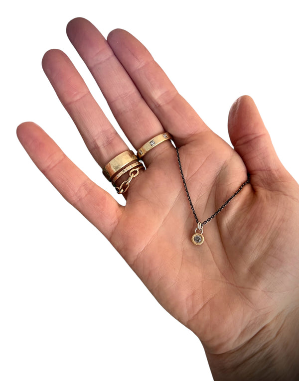 Mini Spruce Diamond Pendant