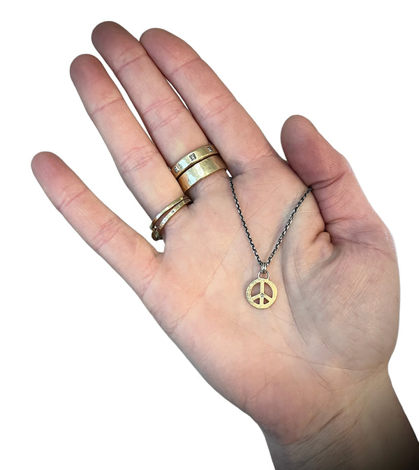 Peace sign pendant