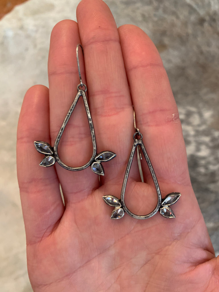 Floral Hoop Earring - Sasha Walsh Designs